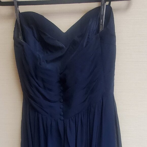 Bill Levkoff Navy Bridesmaids Dress US12 - Picture 4 of 6
